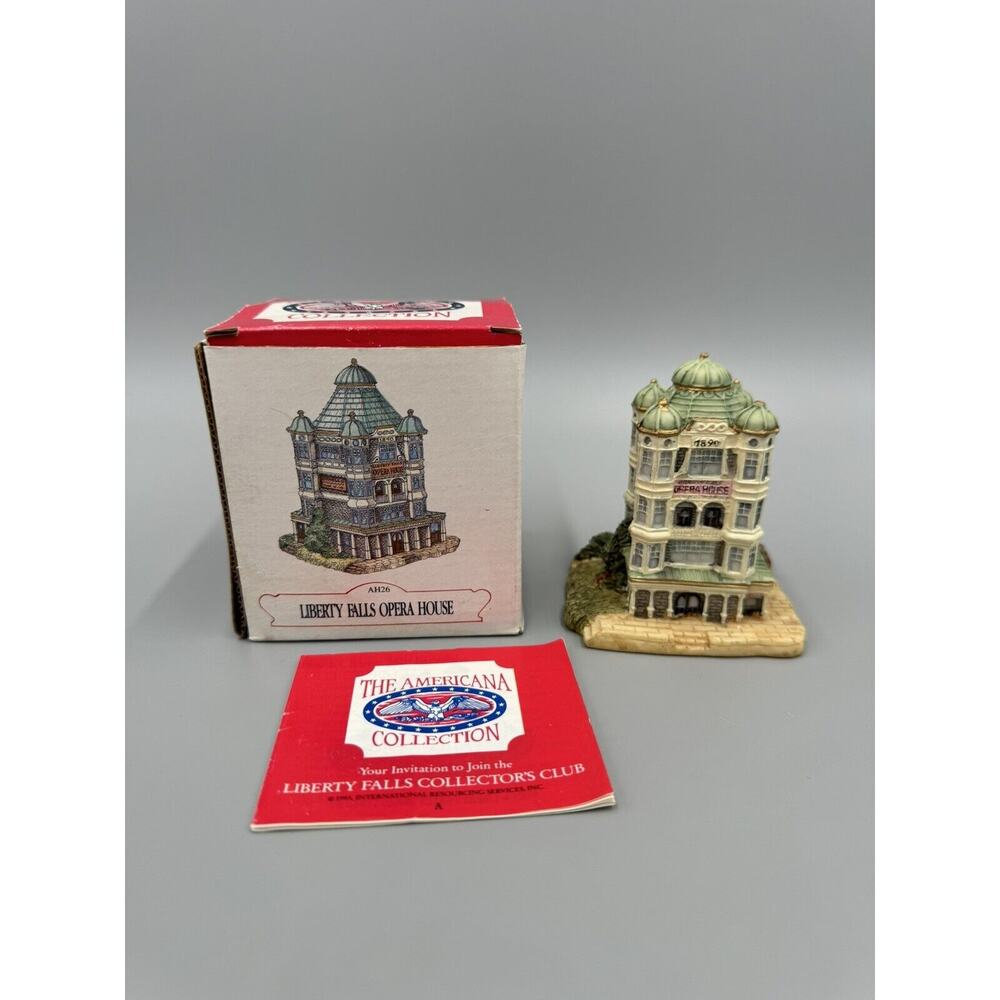 Village Americana #AH26 Collection Liberty Falls Opera House 1993 Small 3.5”